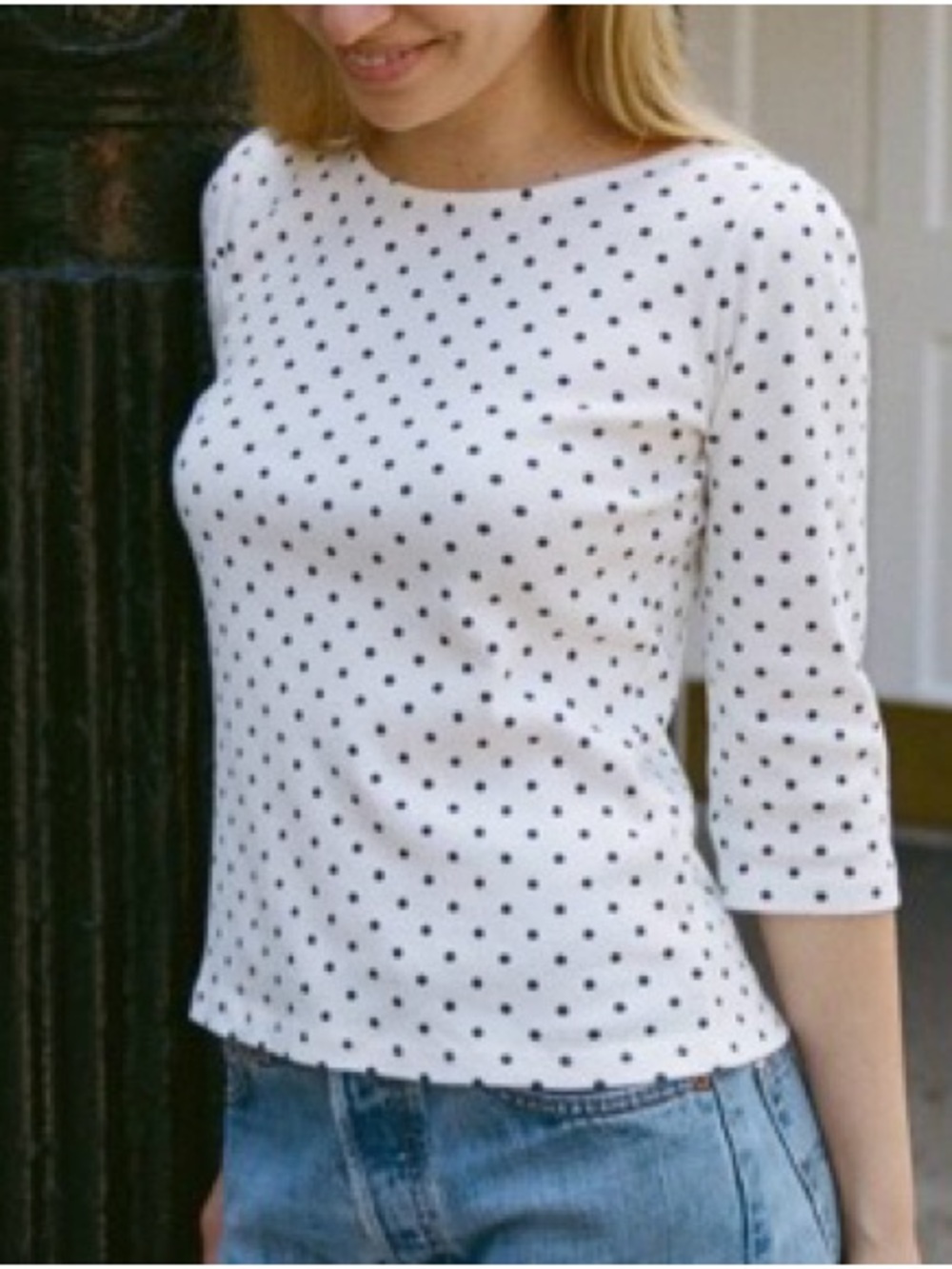 Brandy Melville Jennie Polka Dots Top